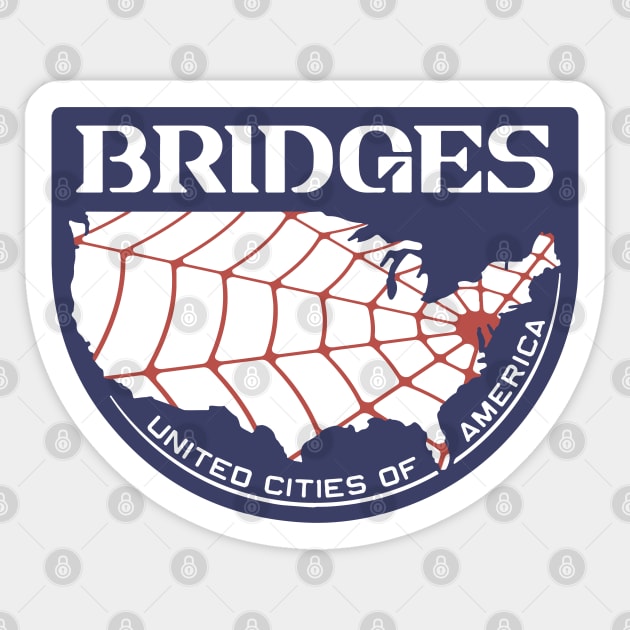 Bridges Background Logo Sticker by GraphicTeeShop